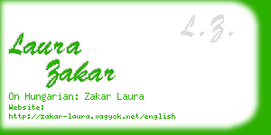 laura zakar business card